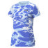 Фото #1 товара Puma Summer Splash Graphic Crew Neck Short Sleeve T-Shirt Womens Blue Casual Top