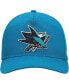 Men's Teal San Jose Sharks Primary Hitch Snapback Hat Голубой - фото #2