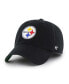 Men's Black Pittsburgh Steelers Sure Shot Franchise Fitted Hat