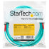 Фото #7 товара StarTech.com Aqua OM4 Duplex Multimode Fiber Optic Cable - 100 Gb - 50/125 - LSZH - LC/LC - 5 m~5m (15ft) LC/UPC to LC/UPC OM4 Multimode Fiber Optic Cable - 50/125µm LOMMF/VCSEL Zipcord Fiber - 100G Networks - Low Insertion Loss - LSZH Fiber Patch Cord - 5 m - OM4 - L