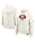 Фото #1 товара Women's Cream San Francisco 49ers Gym Vintage-like Logo Pullover Hoodie