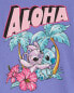 Фото #8 товара Футболка с графикой Kid Stitch Aloha в стиле бокси для девочек Carterʻs