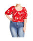 ფოტო #1 პროდუქტის Plus Size Boardwalk Top