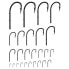 ASARI Universal Sandworm 691 barbed spaded hook Nickel (25 pcs), 12 - фото #2