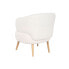 Фото #2 товара Кресло мягкое DKD Home Decor Белый Натуральный Деревянный 70 x 70 x 80 см