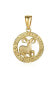 Gold-plated Aries pendant SVLP0713XH2GOBE