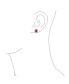 ფოტო #2 პროდუქტის Classic Style Crown 1.5 CT AAA CZ Halo Oval Cubic Zirconia Stud Earrings For Women Rhodium Plated Brass