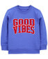 Фото #2 товара Toddler Good Vibes Pullover Sweatshirt 2T