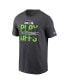 Men's Anthracite Seattle Seahawks 2022 NFL Playoffs Iconic T-shirt