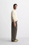 BELTED PLEATED TROUSERS