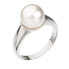 Фото #1 товара Delicate silver ring with Swarovski pearl 35022.1