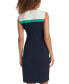 Фото #2 товара Women's Color-Blocked Asymmetric Dress