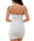 ფოტო #2 პროდუქტის Juniors' Shirred Bodycon Dress