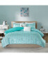 Фото #10 товара Raina Metallic Printed Comforter Set