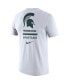 Фото #4 товара Men's White Michigan State Spartans DNA Logo Performance T-shirt