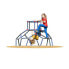 Фото #3 товара Игровая площадка Dome Climber (118 x 170 x 170 cm) - BB Fun Качели