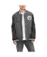 Фото #1 товара Ветровка мужская Tommy Hilfiger Heather Gray, Black Pittsburgh Steelers Gunner Full-Zip Varsity