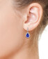 ფოტო #2 პროდუქტის EFFY® Tanzanite (3-1/2 ct. t.w.) & Diamond (3/8 ct. t.w.) Pear Drop Earrings in 14k White Gold