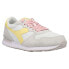 Фото #2 товара Diadora Camaro Lace Up Womens Grey, White, Yellow Sneakers Casual Shoes 176564-