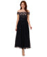 Фото #3 товара Women's Embellished Off-The-Shoulder Gown