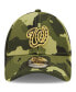 Фото #3 товара Men's Camo Washington Nationals 2022 Armed Forces Day 9FORTY Snapback Adjustable Hat