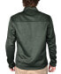 Men's Space-Dyed Half-Zip Pullover Topstitched Sweater