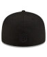 Фото #4 товара Men's Black New York Jets Black on Black 59FIFTY Fitted Hat