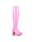 Фото #2 товара Women's Manica Thigh High Platform Boot- Wide Width