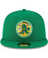 ფოტო #4 პროდუქტის Men's Green Oakland Athletics Cooperstown Collection Wool 59FIFTY Fitted Hat