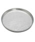 8.25" Silver Glitter Salad Plates with Raised Rim 4 Piece Set, Service for 4