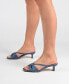 ფოტო #10 პროდუქტის Women's Starling Kitten Heel Slip On Sandals