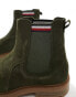 Фото #2 товара Tommy Hilfiger suede chelsea boots in army green