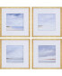 Фото #1 товара Paragon Shores Framed Wall Art Set of 4, 21" x 21"