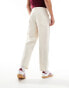 Фото #2 товара ASOS DESIGN soft twill carpenter trousers in ecru