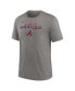 Фото #3 товара Men's Heather Charcoal Atlanta Braves We Are All Tri-Blend T-shirt