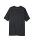 Фото #1 товара Big & Tall Shrink-Less Lightweight Longer-Length V-Neck T-Shirt