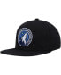 Фото #4 товара Men's Black Minnesota Timberwolves Side Core 2.0 Snapback Hat