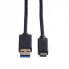 Фото #2 товара ROTRONIC-SECOMP 11.44.9010 - 0.5 m - USB A - USB C - USB 3.2 Gen 1 (3.1 Gen 1) - 5000 Mbit/s - Black