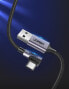Фото #2 товара Przewód kabel kątowy boczna wtyczka USB - USB-C 1m 3A szary