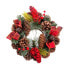 Фото #1 товара Рождественский венок Shico Красный Разноцветный PVC Ананасы 22 x 22 x 10 cm