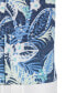 Фото #4 товара Men's Regular-Fit Linen-Blend Tropical-Print Short-Sleeve Shirt