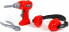 Фото #1 товара Игровой набор Polesie Tool Set Screwdriver Ear Pads Tongs Red (91093) (Инструменты)