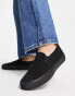 Фото #1 товара ASOS DESIGN Dotty slip on plimsolls in black