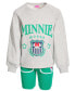 ფოტო #2 პროდუქტის Toddler & Little Girls Minnie Mouse Sweatshirt & Shorts, 2 Piece Set