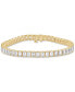 Фото #1 товара Lab Grown Diamond Emerald-Cut Tennis Bracelet (11 ct. t.w.) in 14k White, Yellow or Rose Gold