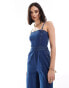 Nobody's Child Newquay bandeau jumpsuit In denim