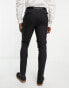 Фото #4 товара Noak 'Verona' wool-rich skinny tuxedo suit trousers with satin side stripe in black