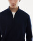 Фото #7 товара Men's 100% Merino Wool Zipper Collar Sweater