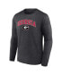 ფოტო #3 პროდუქტის Branded Men's Heather Gray Georgia Bulldogs Campus Long Sleeve T-Shirt