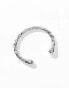 8 Other Reasons rhodium plated stainless steel hammered bangle bracelet